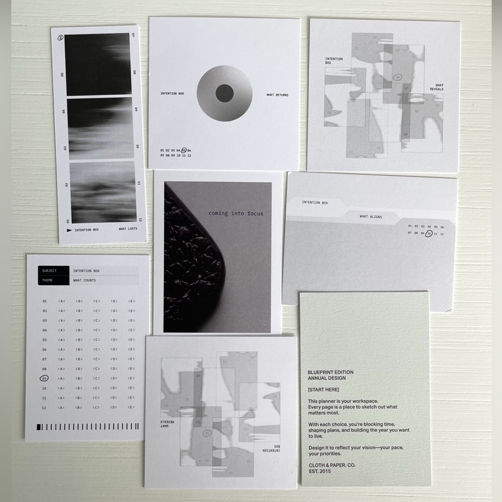 Cloth & Paper Planner Card Bundle